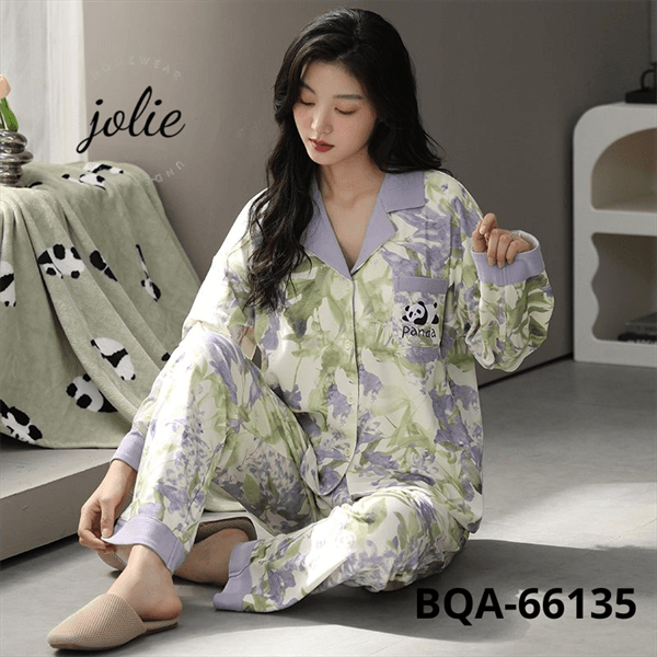 Bộ mặc nhà pijama dài tay 100% cotton