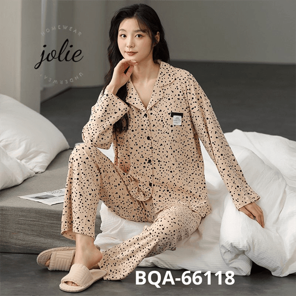 Bộ mặc nhà pijama dài tay 100% cotton