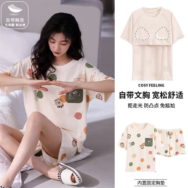 Bộ cộc đùi cổ tròn 100% cotton