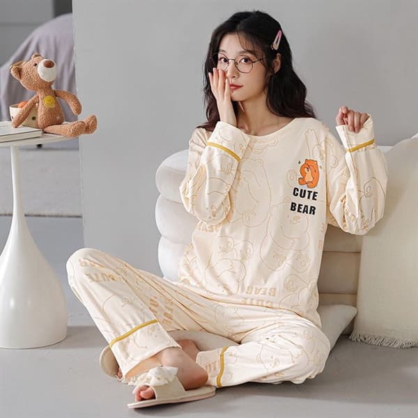 Bộ cotton dài tay