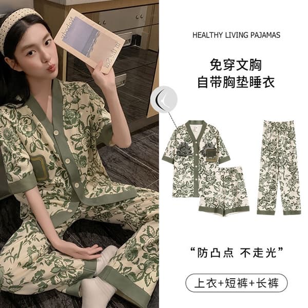Set 3 món cổ v cotton có đệm ngực 98a018