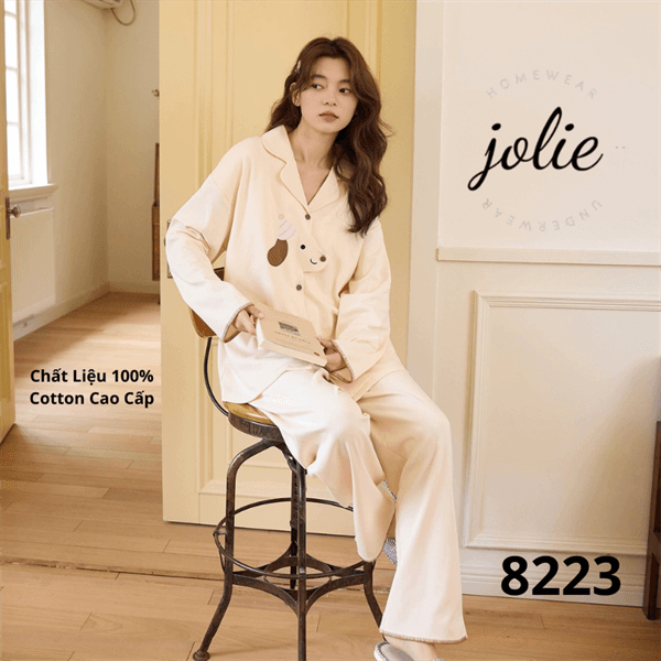 Bộ pijama dài tay 100% cotton