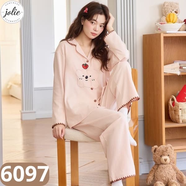 Bộ pijama dài tay 100% cotton