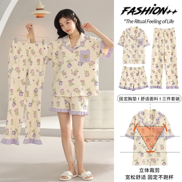 Set 3 món cao cấp áo + quần short + quần dài