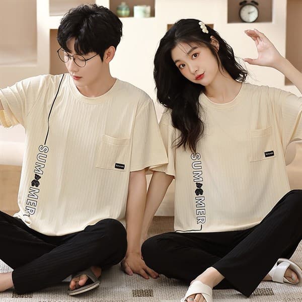 Bộ đôi áo cộc quần dài nam - summer 44503