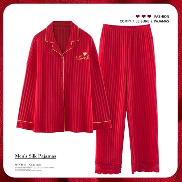 Bô cotton đỏ cao cấp