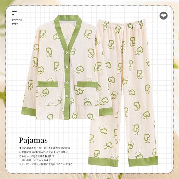 Bộ cổ v cotton thuần bông