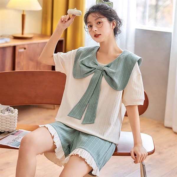 Bộ thuỷ thủ - nơ xanh bơ 507