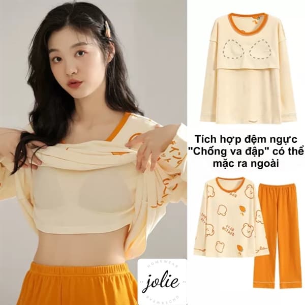 Bộ đệm ngực cổ tròn