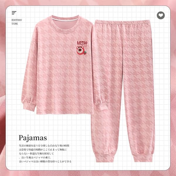 Bộ cổ tròn cotton dài