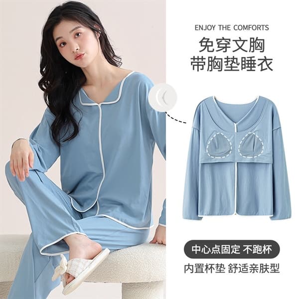 Bộ modal cổ bẻ dài tay