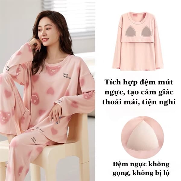 Bộ cổ tròn đệm ngực