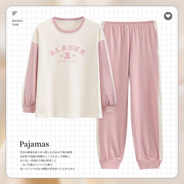 Bộ cổ tròn cotton dài