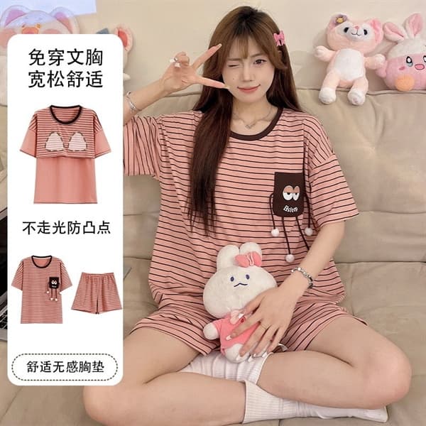 Bộ cộc cotton có đệm ngực