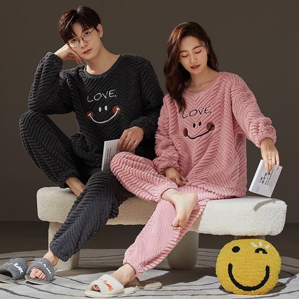 Bộ bông nhất cổ tròn nam